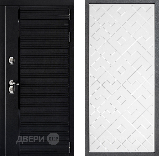 Входная металлическая Дверь Дверной континент ДК-1 ФЛ-Тиффани Белый софт в Видное