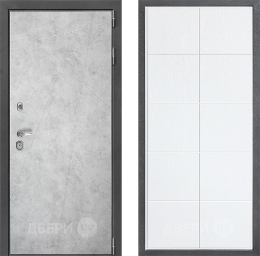 Входная металлическая Дверь Дверной континент ДК-3/743 ФЛ-Кватро Белое дерево в Видное