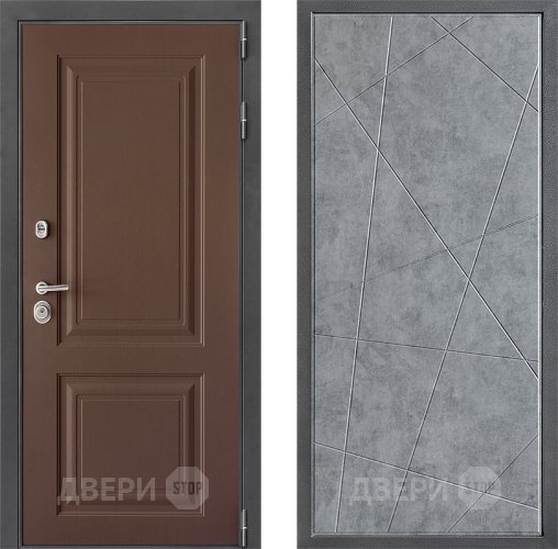 Входная металлическая Дверь Дверной континент ДК-3/729 ФЛ-655 Бетон серый в Видное