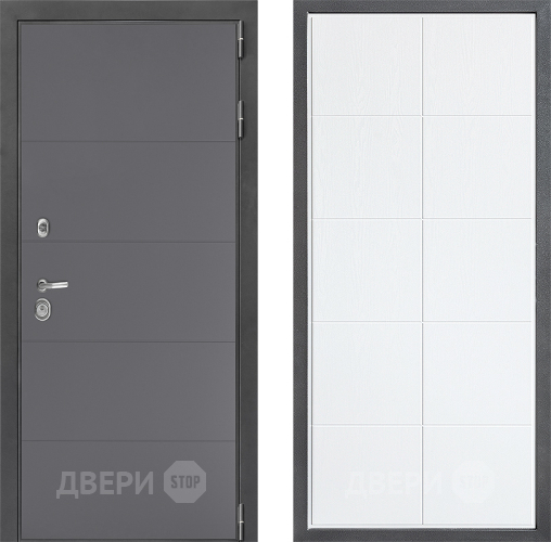 Входная металлическая Дверь Дверной континент ДК-3/649 ФЛ-Кватро Белое дерево в Видное