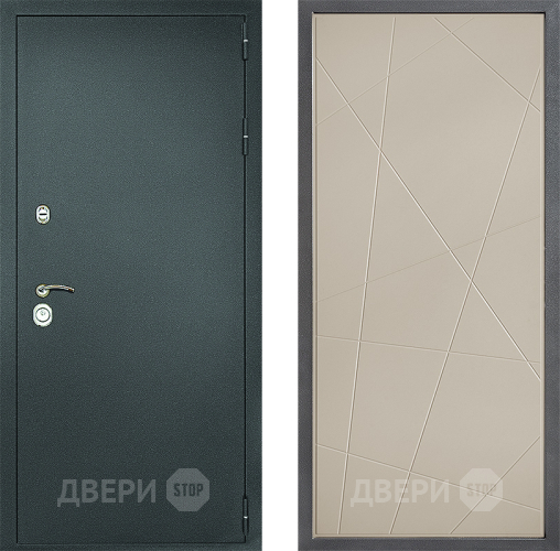 Входная металлическая Дверь Дверной континент Рубикон Серебро Дизайн ФЛ-655 Капучино в Видное