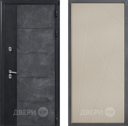 Входная металлическая Дверь Дверной континент ДК-15 Бетон ТЕРМО ФЛ-655 Капучино в Видное