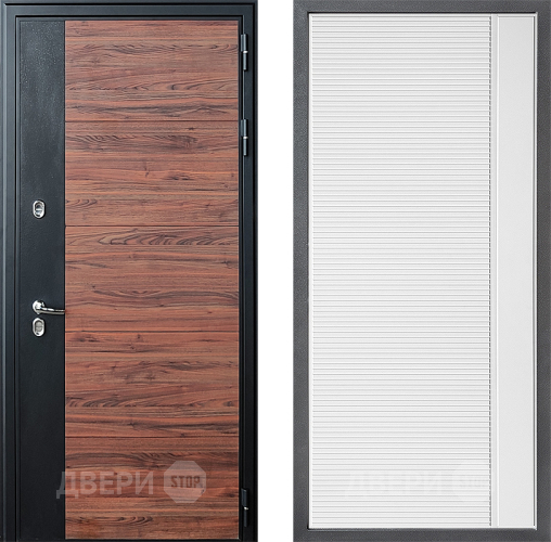 Дверь Дверной континент ДК-15 Красное Дерево ТЕРМО ФЛ-757 Белое Стекло Софт милк в Видное