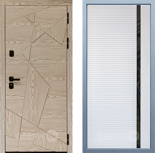 Входная металлическая Дверь Дива МД-97/1 МХ-45 Белый матовый в Видное