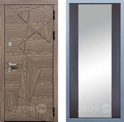 Входная металлическая Дверь Дива МД-97/2 Д-15 Зеркало Венге в Видное