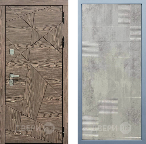 Входная металлическая Дверь Дива МД-97/2 Д-4 Бетон темный в Видное