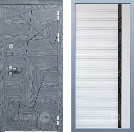 Входная металлическая Дверь Дива МД-97/3 МХ-45 Белый матовый в Видное