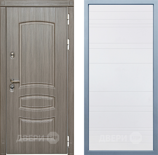 Входная металлическая Дверь Дива МД-42 Д-5 Белый в Видное