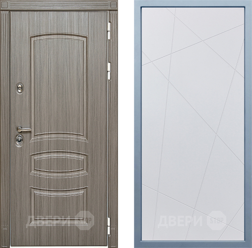 Входная металлическая Дверь Дива МД-42 Д-11 Белый в Видное