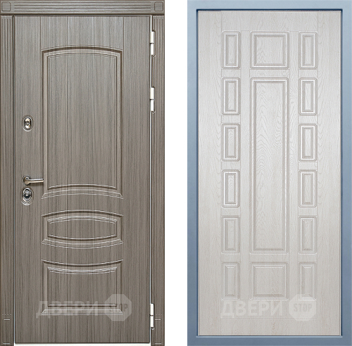 Входная металлическая Дверь Дива МД-42 М-2 Дуб филадельфия крем в Видное