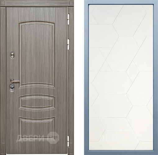 Входная металлическая Дверь Дива МД-42 М-16 Белый в Видное