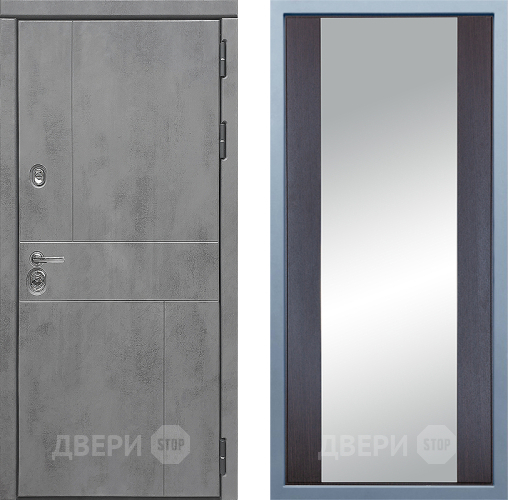 Входная металлическая Дверь Дива МД-48 Д-15 Зеркало Венге в Видное