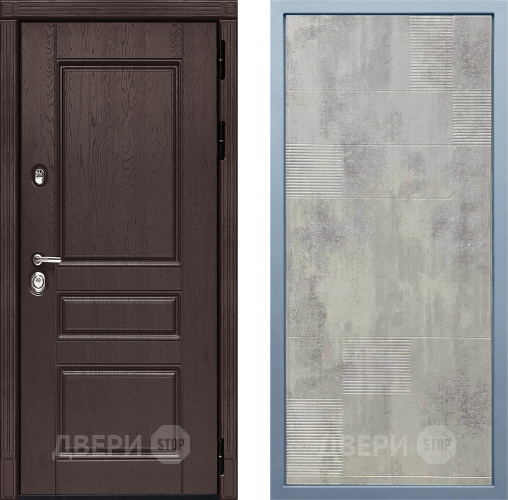 Входная металлическая Дверь Дива МД-90 Д-4 Бетон темный в Видное