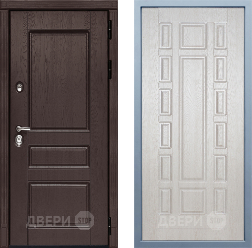 Входная металлическая Дверь Дива МД-90 М-2 Дуб филадельфия крем в Видное