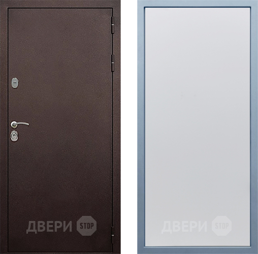 Входная металлическая Дверь Дива МД-40 Медь Н-1 Белый в Видное