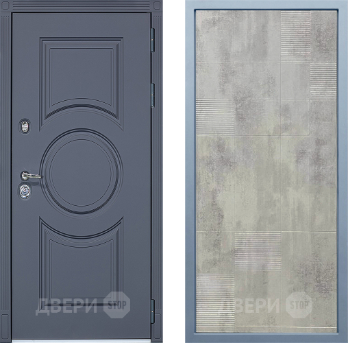 Входная металлическая Дверь Дива МХ-30 STR Д-4 Бетон темный в Видное
