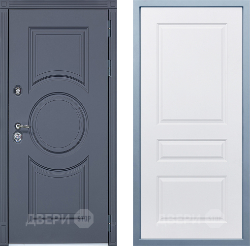 Входная металлическая Дверь Дива МХ-30 STR Д-13 Белый в Видное