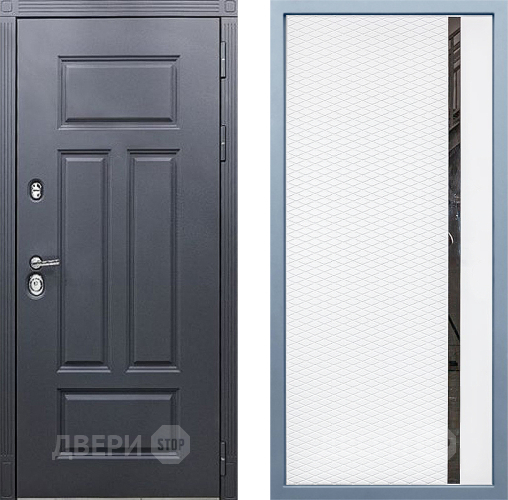 Входная металлическая Дверь Дива МХ-29 STR МХ-47 Белый матовый в Видное