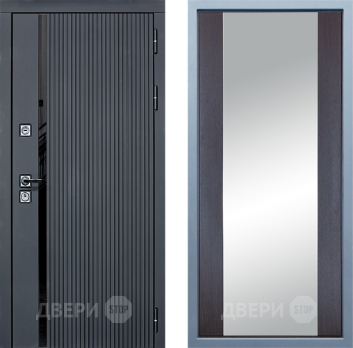 Входная металлическая Дверь Дива МХ-46 STR Д-15 Зеркало Венге в Видное