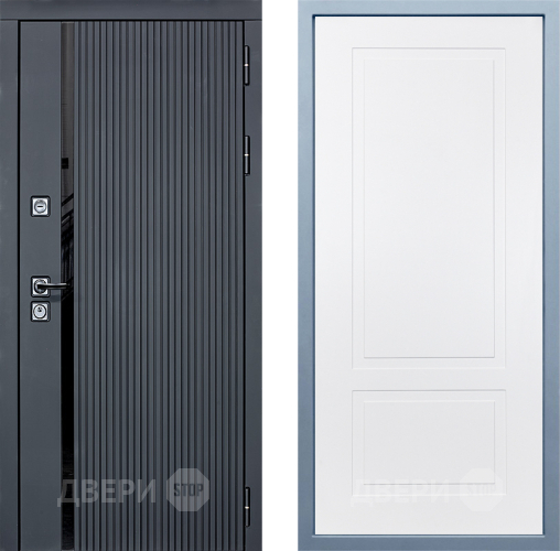 Входная металлическая Дверь Дива МХ-46 STR Н-7 Белый в Видное