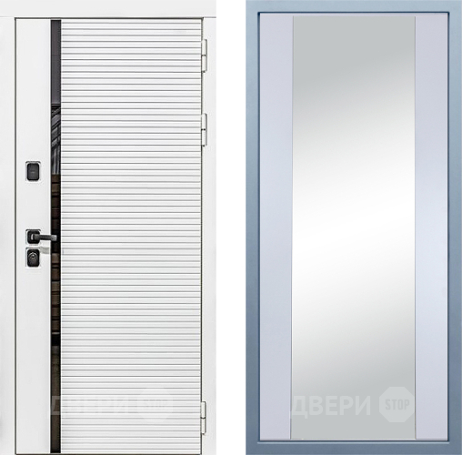 Дверь Дива МХ-45 Белая STR Д-15 Зеркало Белый в Видное