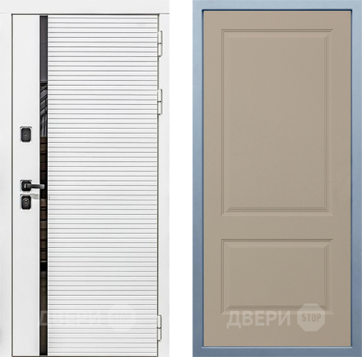 Входная металлическая Дверь Дива МХ-45 Белая STR Д-7 Шампань в Видное