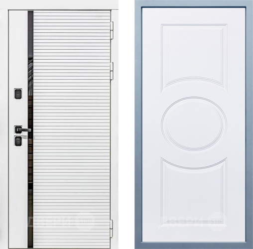 Входная металлическая Дверь Дива МХ-45 Белая STR Д-8 Белый в Видное