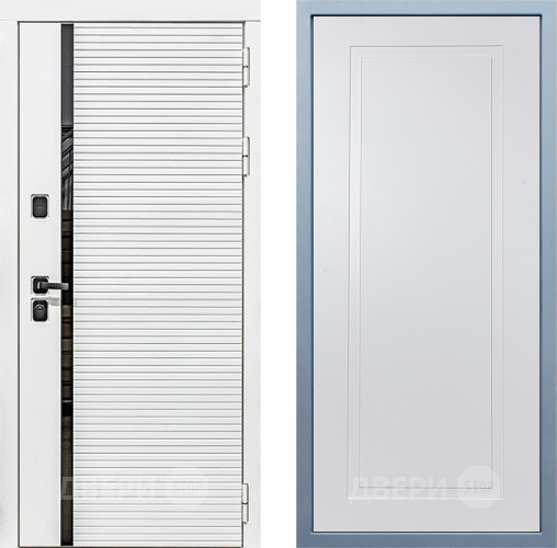 Входная металлическая Дверь Дива МХ-45 Белая STR Н-10 Белый в Видное