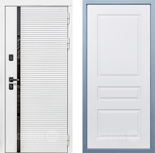 Входная металлическая Дверь Дива МХ-45 Белая STR Д-13 Белый в Видное