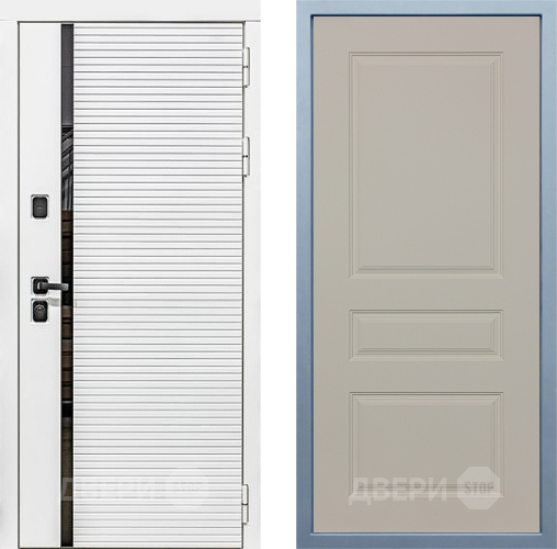 Входная металлическая Дверь Дива МХ-45 Белая STR Д-13 Шампань в Видное
