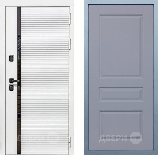 Входная металлическая Дверь Дива МХ-45 Белая STR Д-13 Силк Маус в Видное