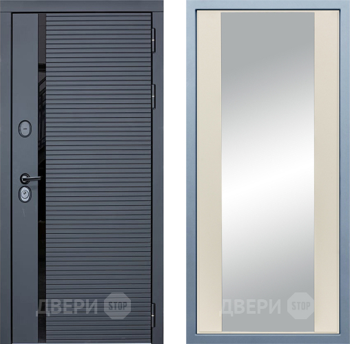 Входная металлическая Дверь Дива МХ-45 STR Д-15 Зеркало Шампань в Видное