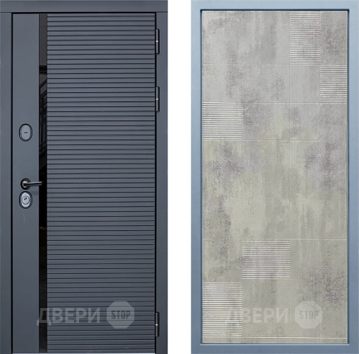 Входная металлическая Дверь Дива МХ-45 STR Д-4 Бетон темный в Видное