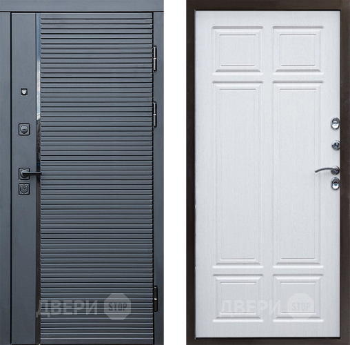 Входная металлическая Дверь Престиж Черная Линия Премиум Лиственница белая в Видное