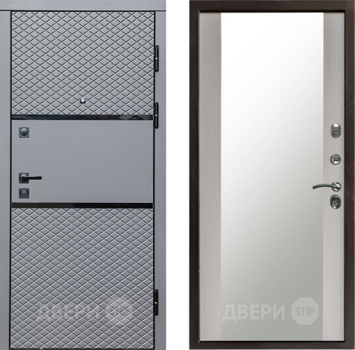 Дверь Престиж Ромб Зеркало Лиственница белая в Видное