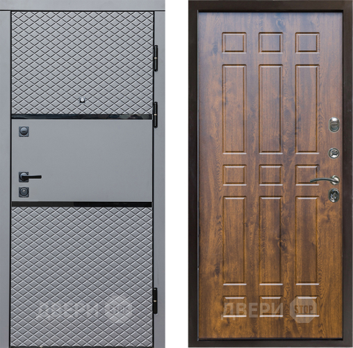 Входная металлическая Дверь Престиж Ромб Спарта Дуб в Видное