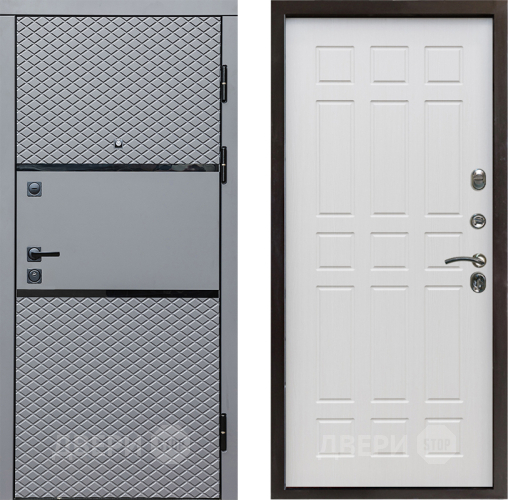 Входная металлическая Дверь Престиж Ромб Спарта Лиственница белая в Видное