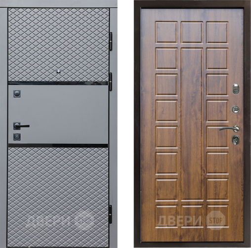 Входная металлическая Дверь Престиж Ромб Престиж Дуб в Видное