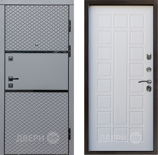 Входная металлическая Дверь Престиж Ромб Престиж Белое дерево в Видное