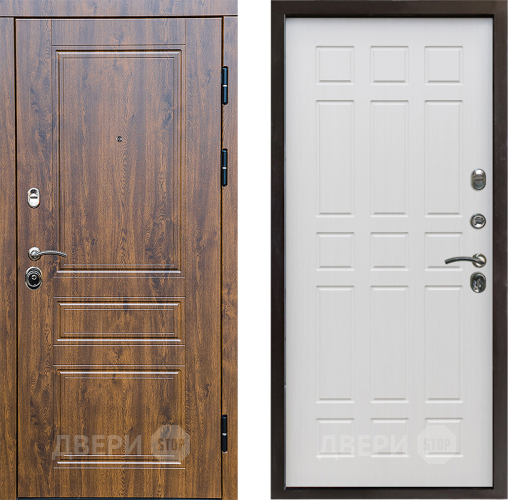Входная металлическая Дверь Престиж Классика Дуб Спарта Лиственница белая в Видное