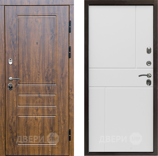 Входная металлическая Дверь Престиж Классика Дуб Горизонт Бетон белый в Видное