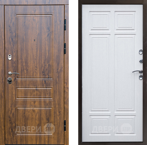 Входная металлическая Дверь Престиж Классика Дуб Премиум Лиственница белая в Видное
