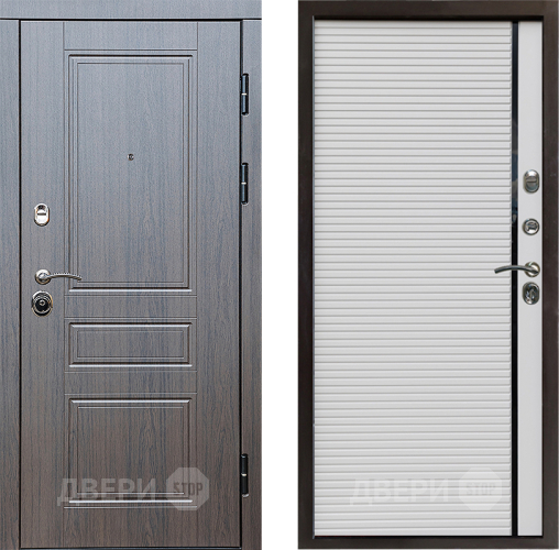 Входная металлическая Дверь Престиж Классика Венге Porte Белый в Видное