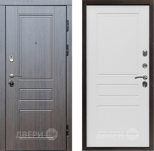 Входная металлическая Дверь Престиж Классика Венге Классика Лиственница белая в Видное