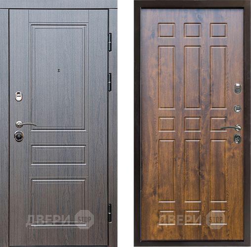 Входная металлическая Дверь Престиж Классика Венге Спарта Дуб в Видное