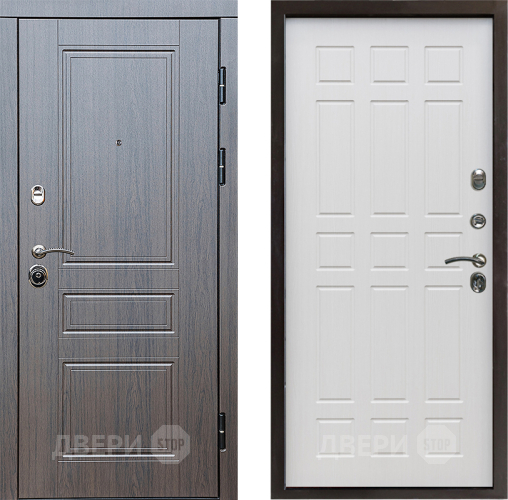 Входная металлическая Дверь Престиж Классика Венге Спарта Лиственница белая в Видное