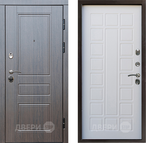 Входная металлическая Дверь Престиж Классика Венге Престиж Белое дерево в Видное