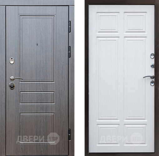 Входная металлическая Дверь Престиж Классика Венге Премиум Лиственница белая в Видное