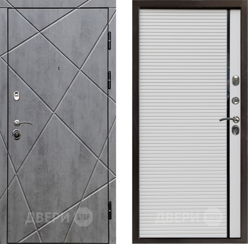 Входная металлическая Дверь Престиж Лучи Porte Белый в Видное