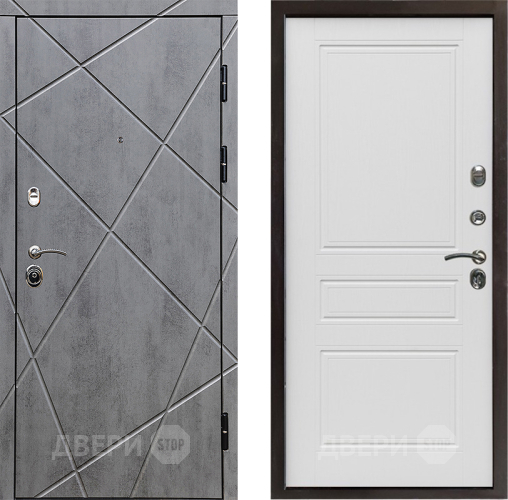 Входная металлическая Дверь Престиж Лучи Классика Лиственница белая в Видное